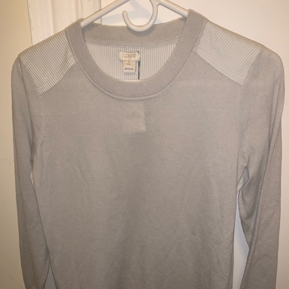 NWT Light grey J. Crew wool sweater